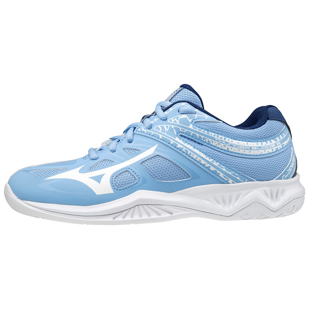 Womens Mizuno Thunder Blade 2 Volleyball Shoes Blue/white Philippines (GKMUTQ476)